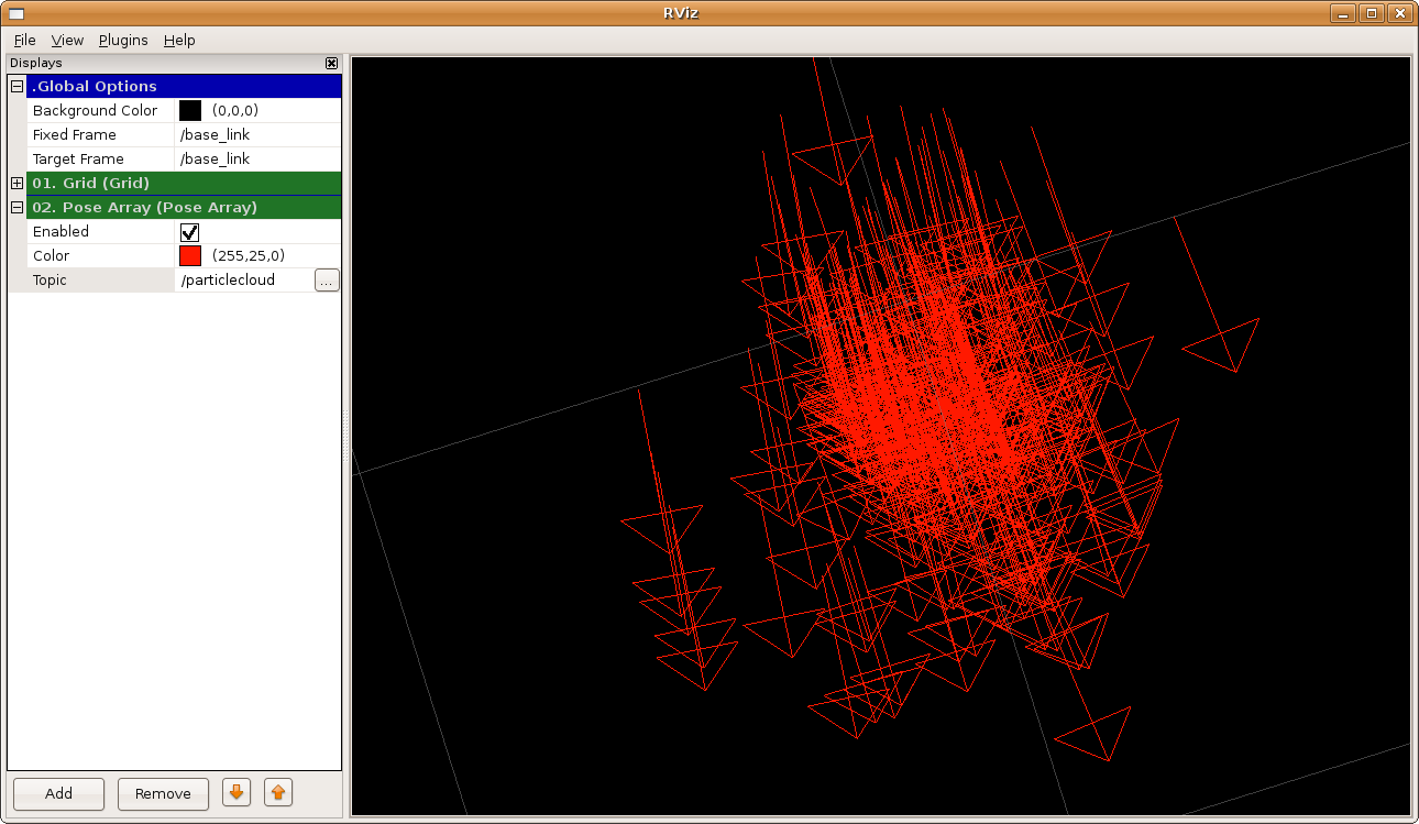 PoseArray with 2D arrows